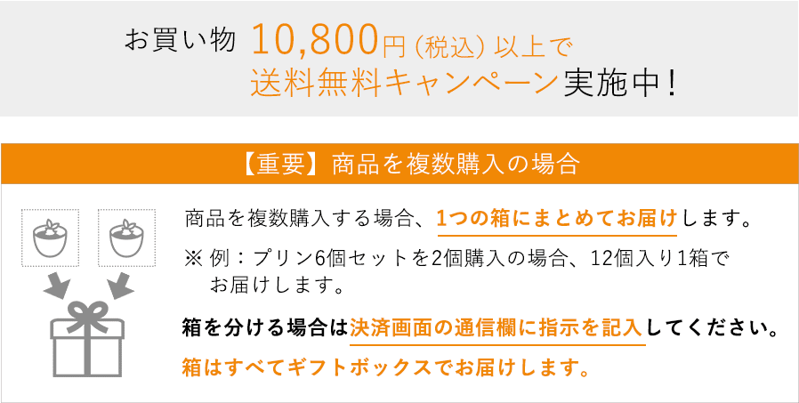 10800円以上で無料・複数購入の場合